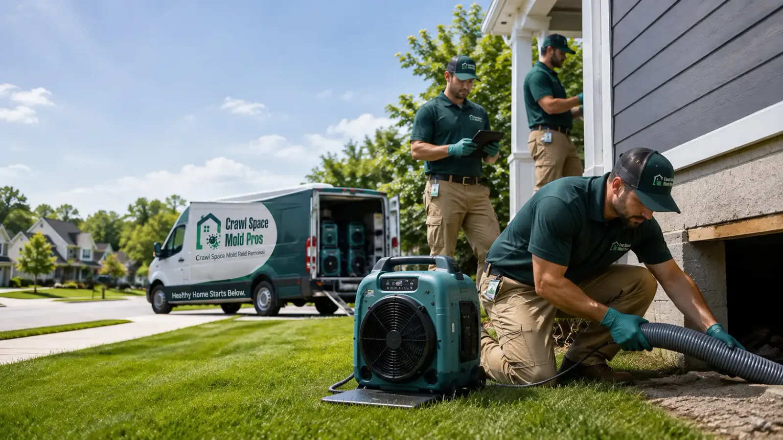 Crawl Space Mold Removal in Lovelaceville, KY